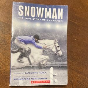 Scholastic Snowman — Blue & White Equestrian Cover